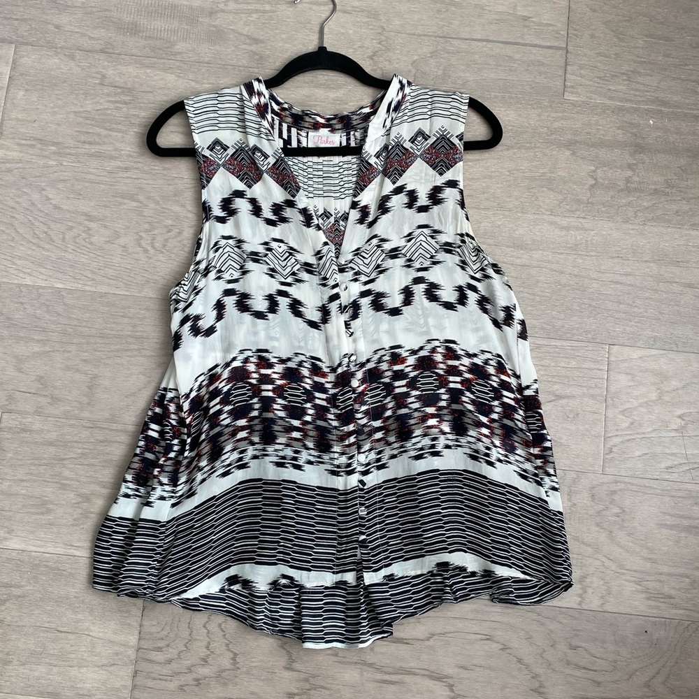 Parker Silk Sleeveless Blouse